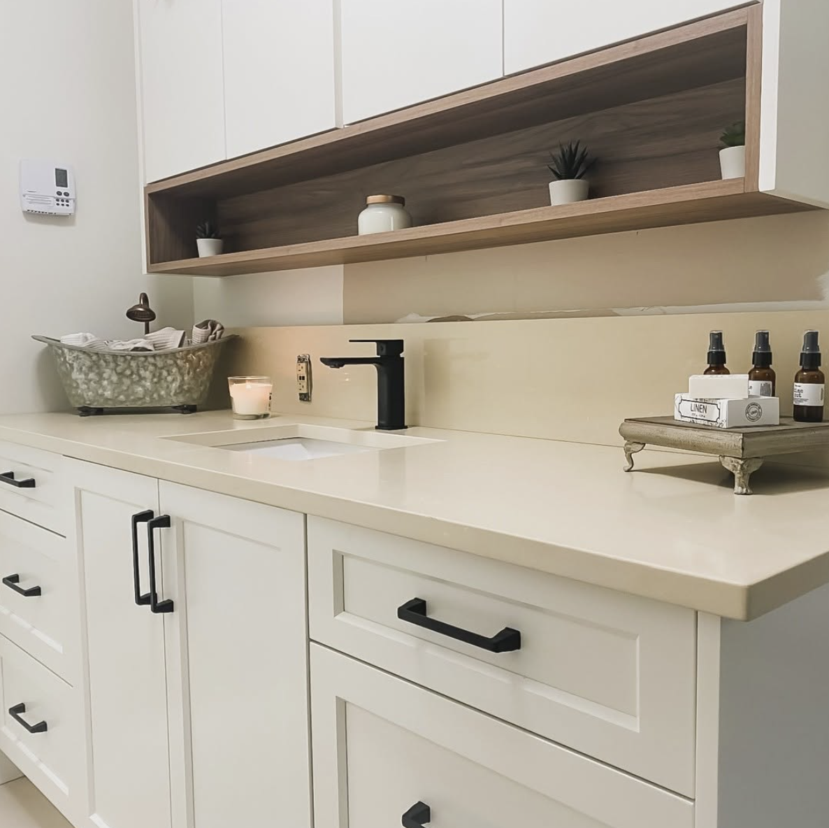 custom bathroom vanities in Langley crafted by Giovani Interior Millwork Inc.